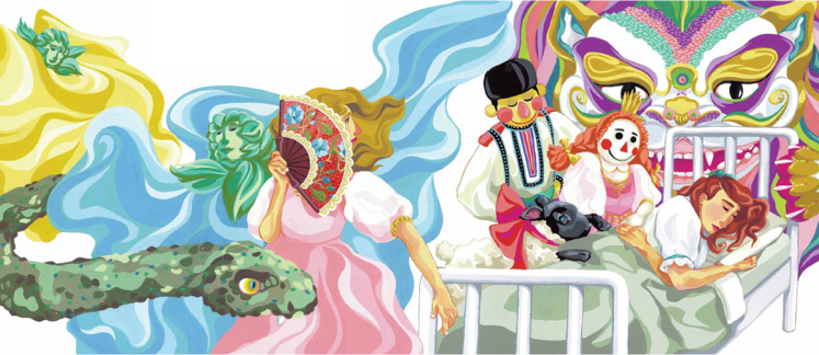Illustration from Clara's Gifts; A retelling of the Nutcracker story.