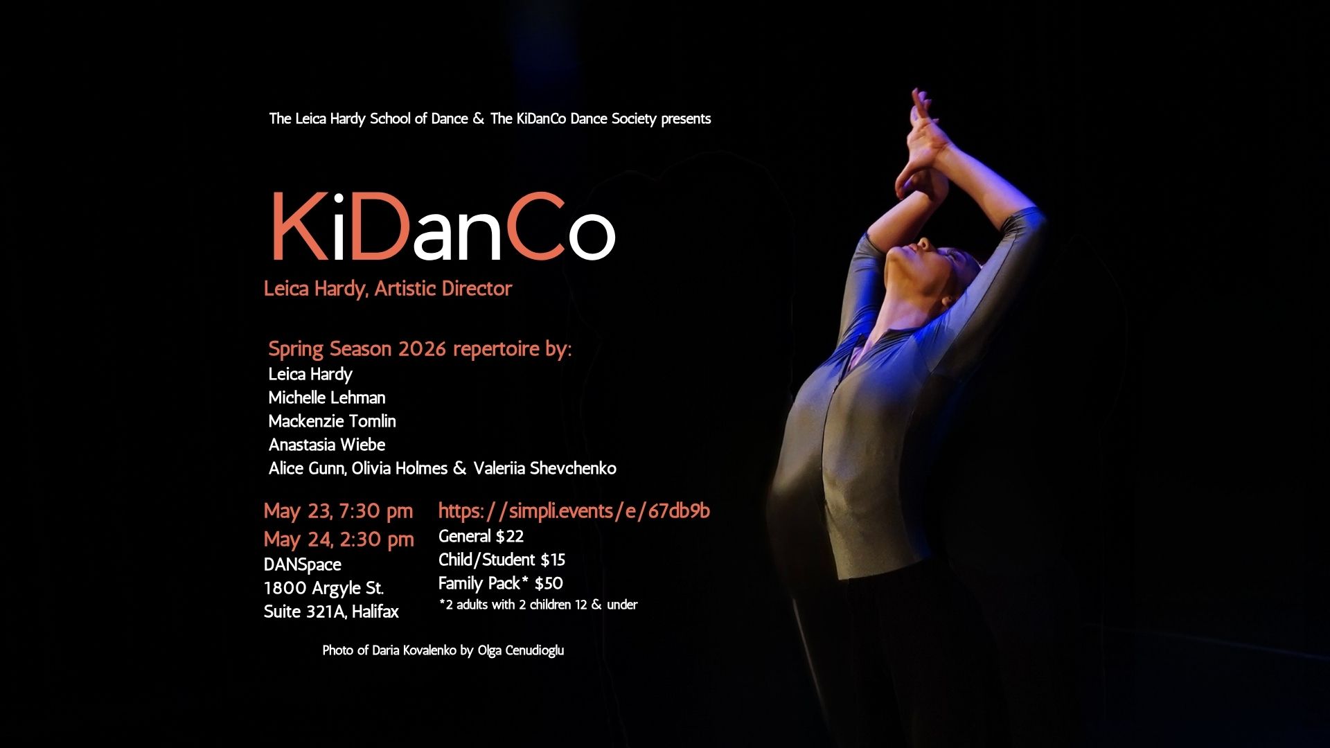 KiDanCo Spring Season 2026 performance by pre-professional dancers at Leica Hardy School of Dance